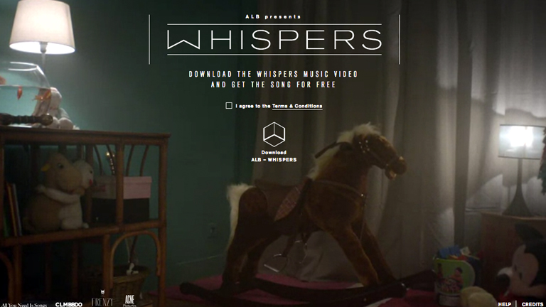 ALB - Whispers interactive music video